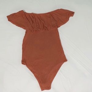 Autumn off the shoulder bodysuit